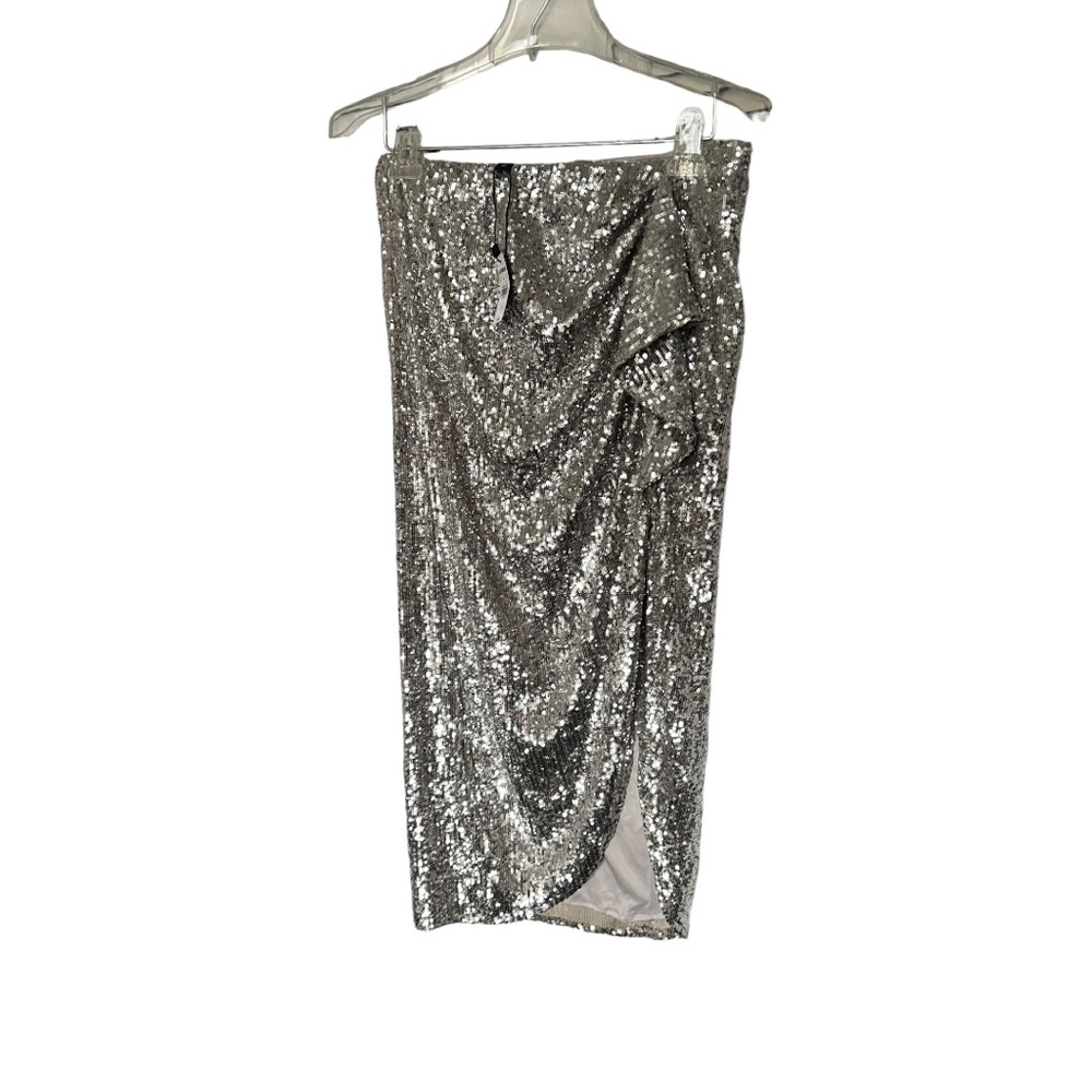 Express sequin high low skirt NWT sz M